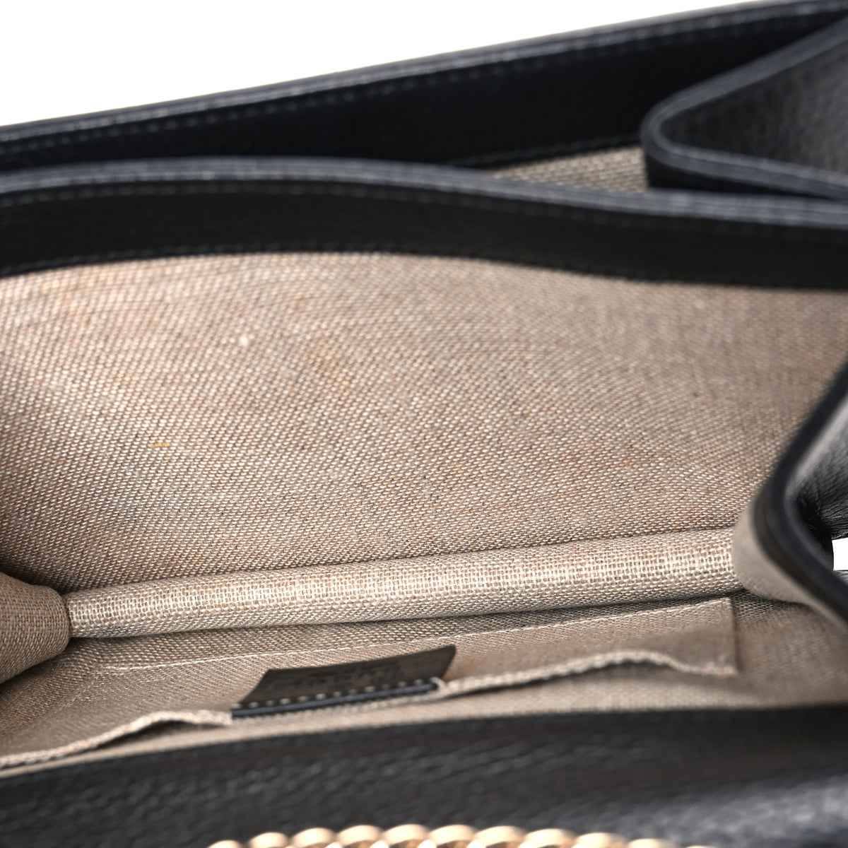 Gucci Dollar Calfskin Small Interlocking G Shoulder Bag Black 5 of 11