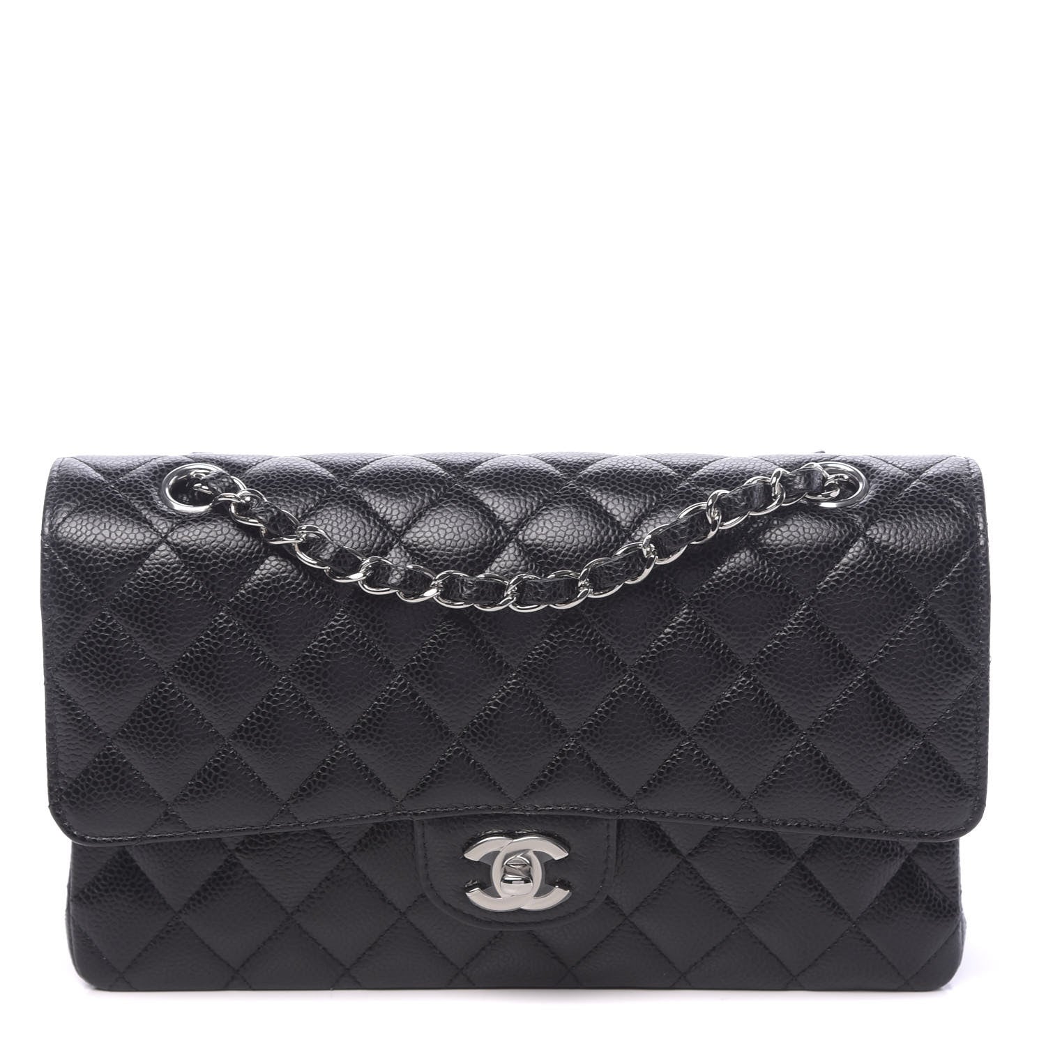 Chanel Caviar Quilted Medium Double Flap Black 1 of 10