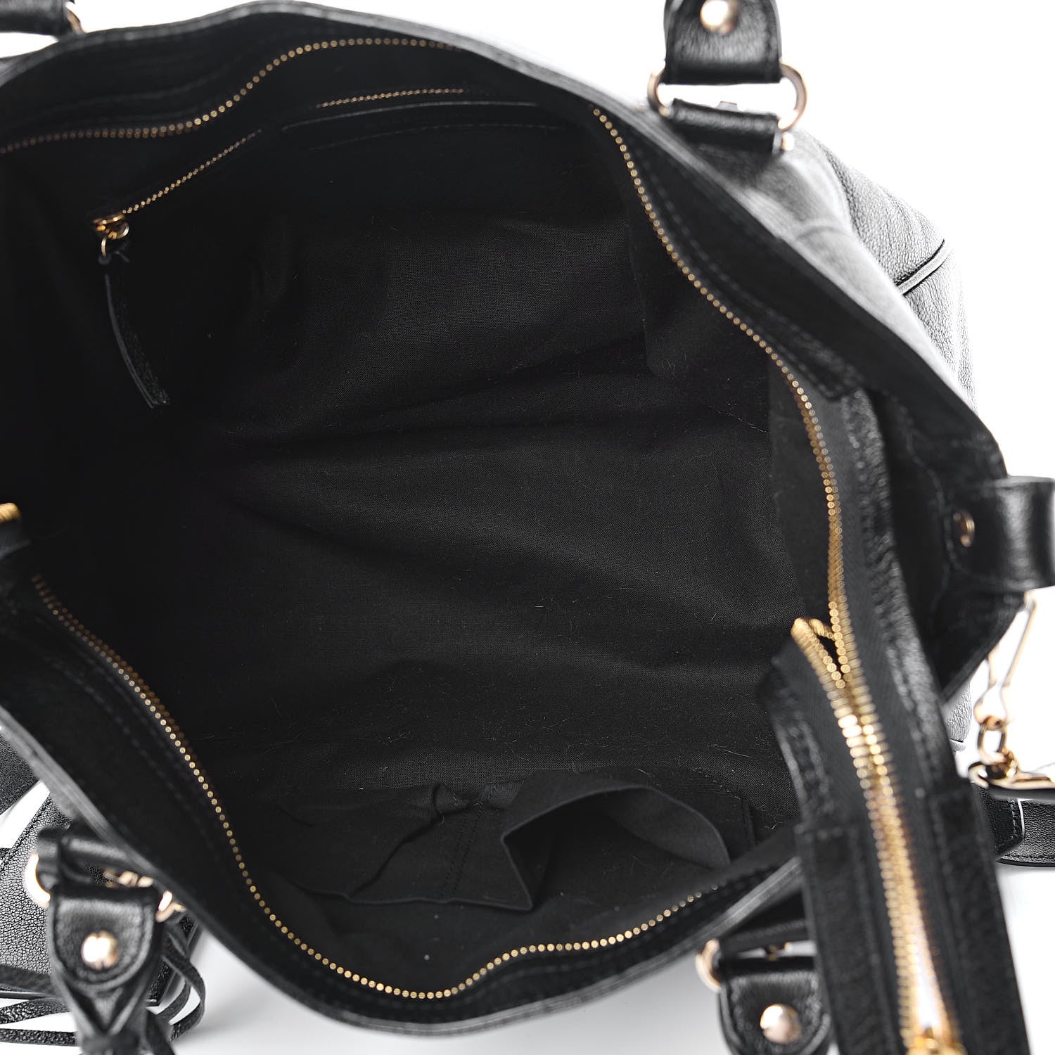 Balenciaga Chevre Gold Metallic Edge Hardware Velo Black 5 of 10