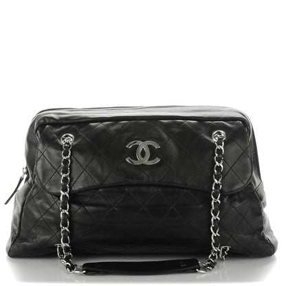 Chanel Lambskin Quilted Chain Around Tote Black 1 of 7