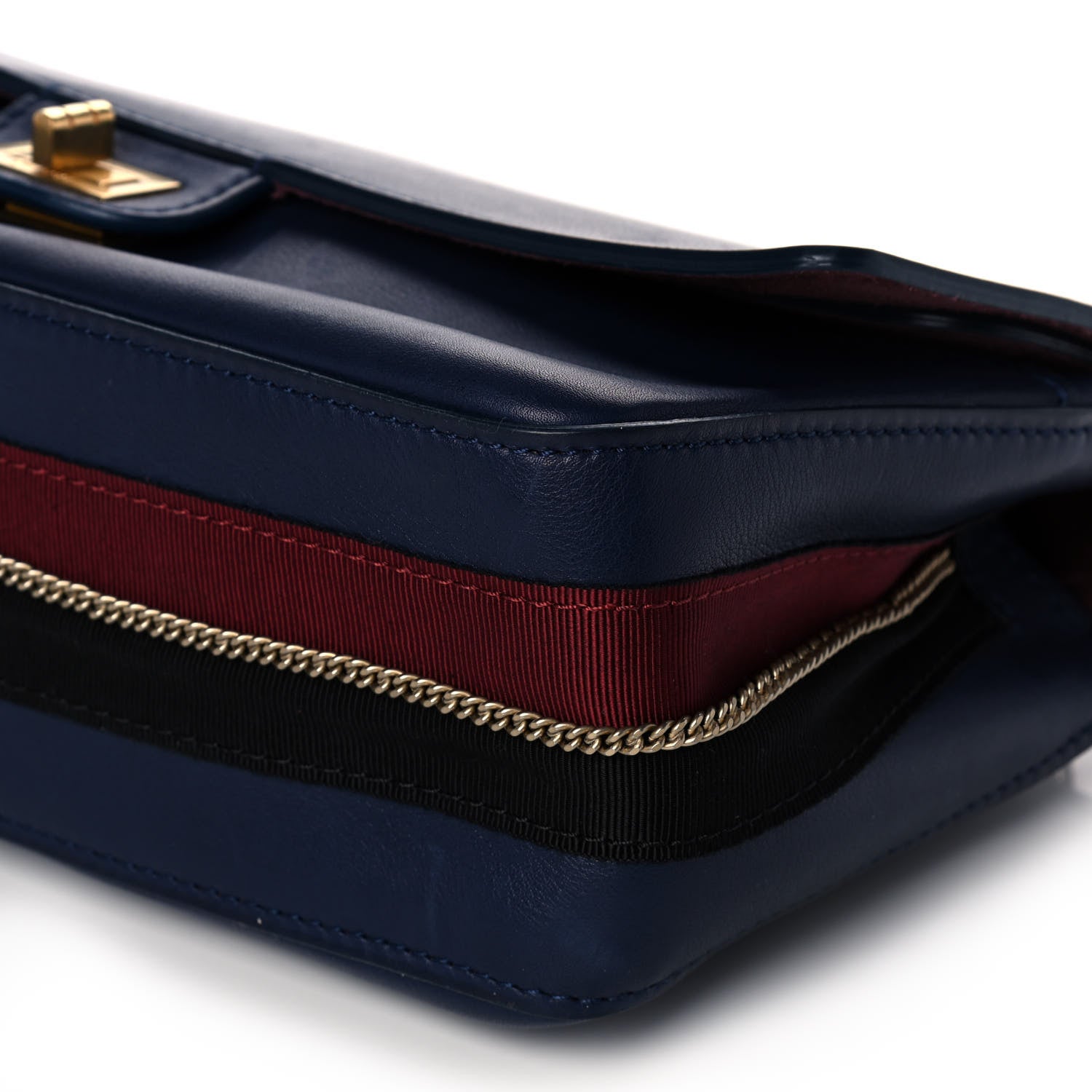 Chanel Calfskin Nude 2.55 Medals Reissue 226 Flap Navy 9 of 10