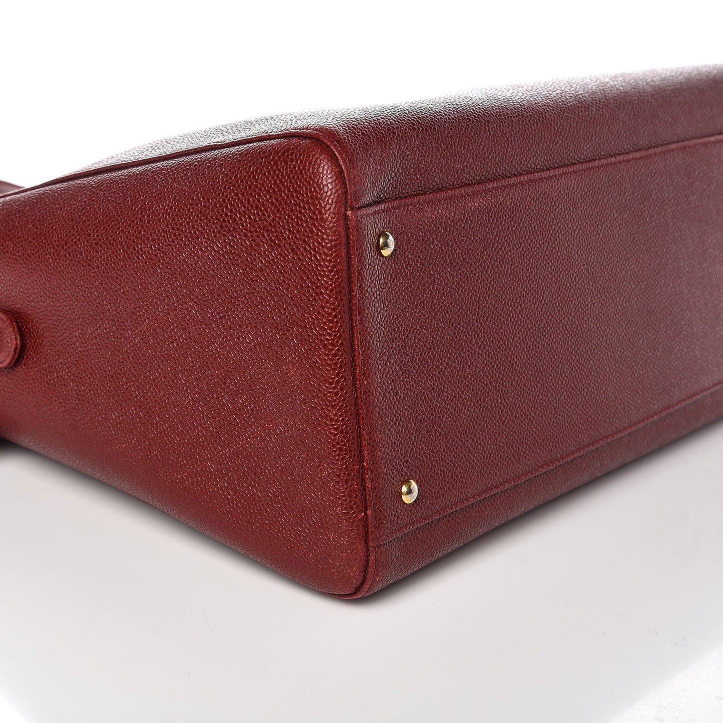 Caviar Large CC Shoulder Bag Red
