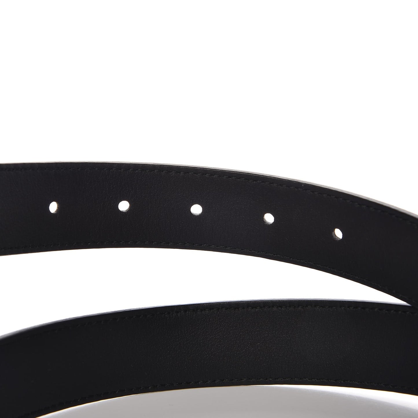 Moon Calfskin Double G 30mm Belt 105 42 Black