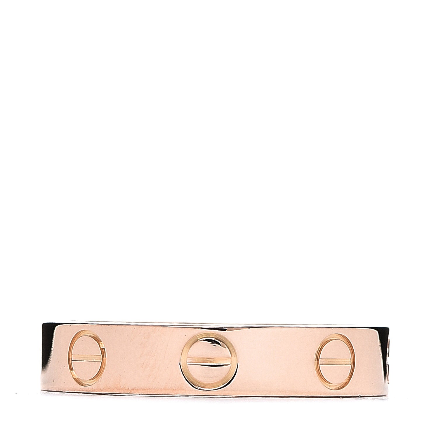 18K Pink Gold 3.5mm LOVE Wedding Band Ring 49 4.75