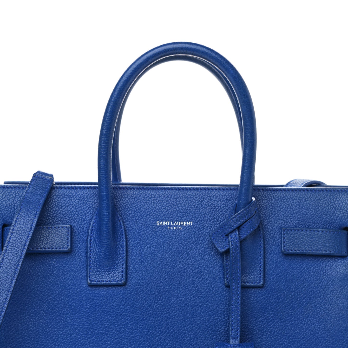 Grained Calfskin Baby Sac De Jour Royal Blue
