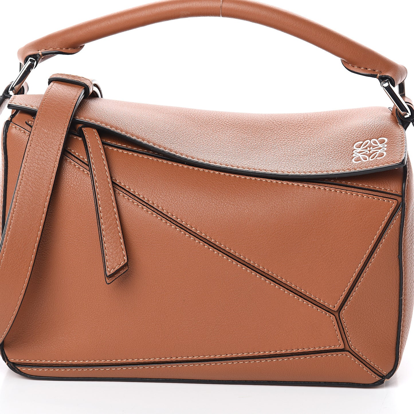 Calfskin Small Puzzle Bag Tan
