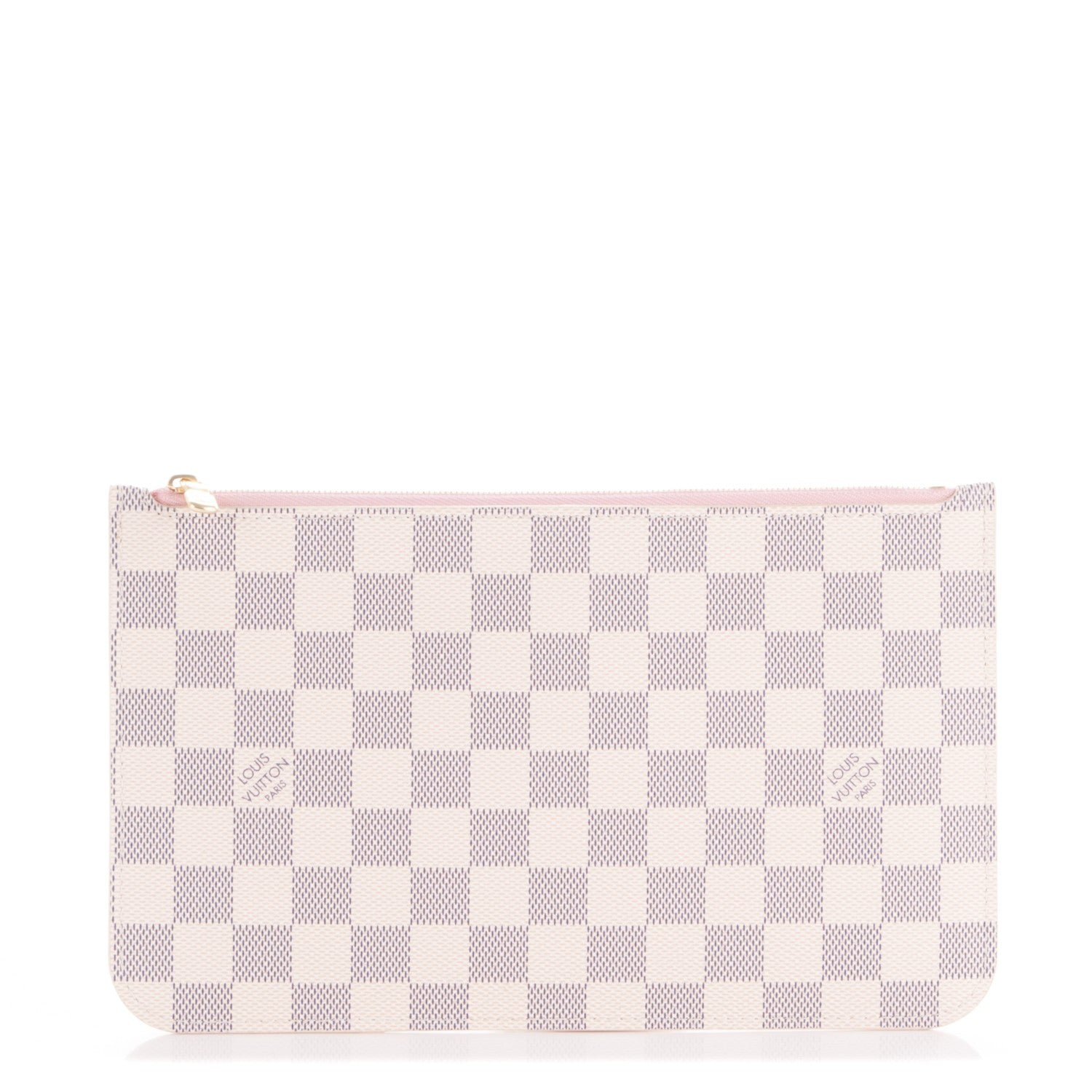 Louis Vuitton Damier Azur Neverfull MM GM Pochette Rose Ballerine 1 of 7