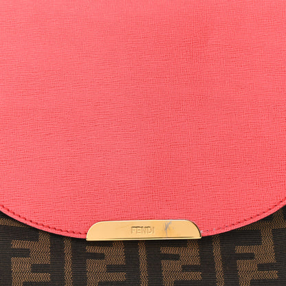 Fendi Zucca Vitello Elite Small Messenger Bag Tobacco Ecstasy 7 of 10