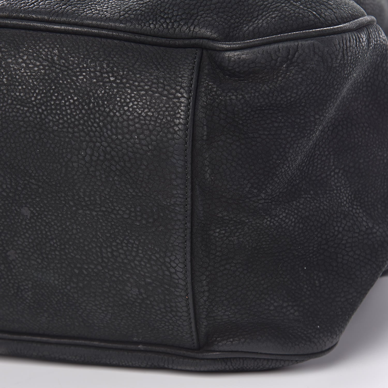 Saint Laurent Nubuck Crocodile Embossed Large Roady Hobo Black Gold 8 of 12