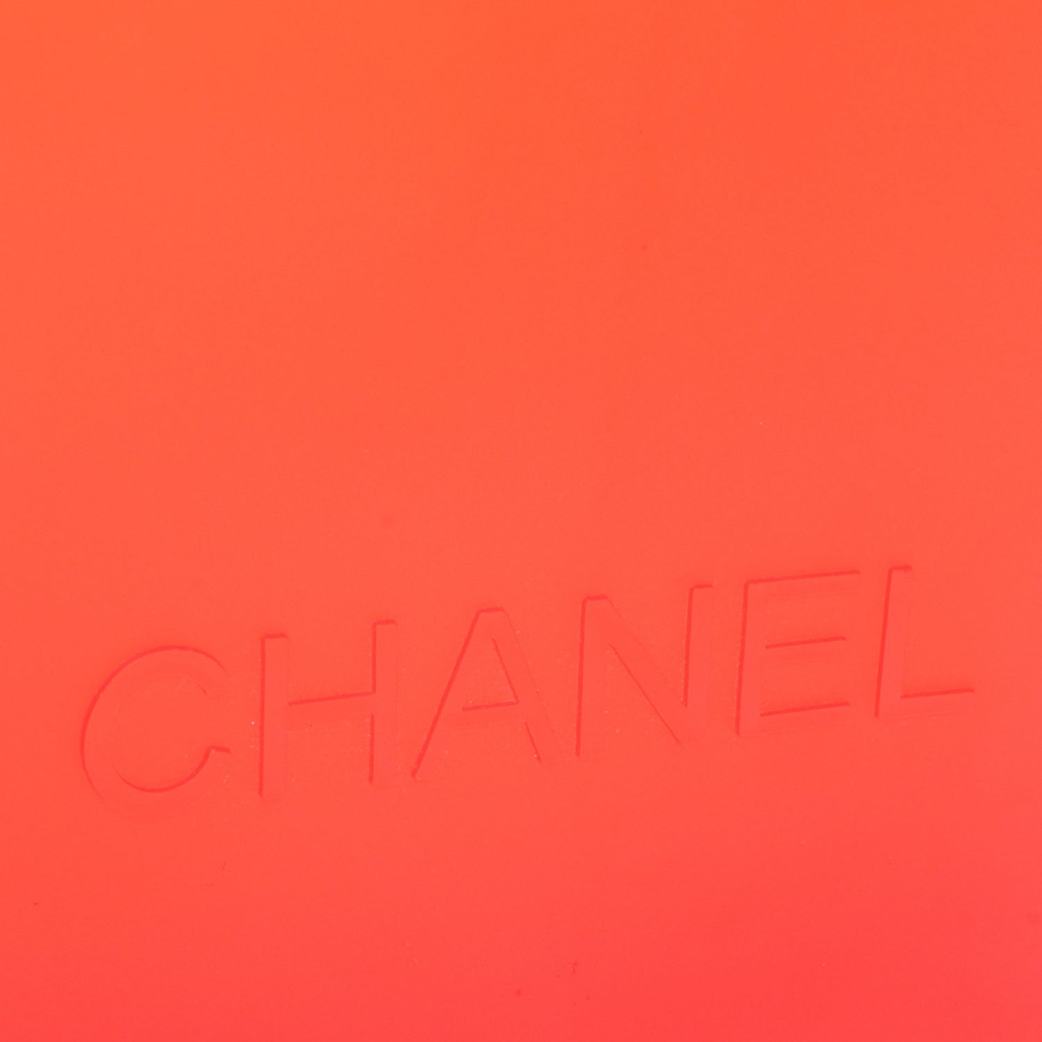 Chanel Jelly Rubber Small Tote Orange 5 of 8