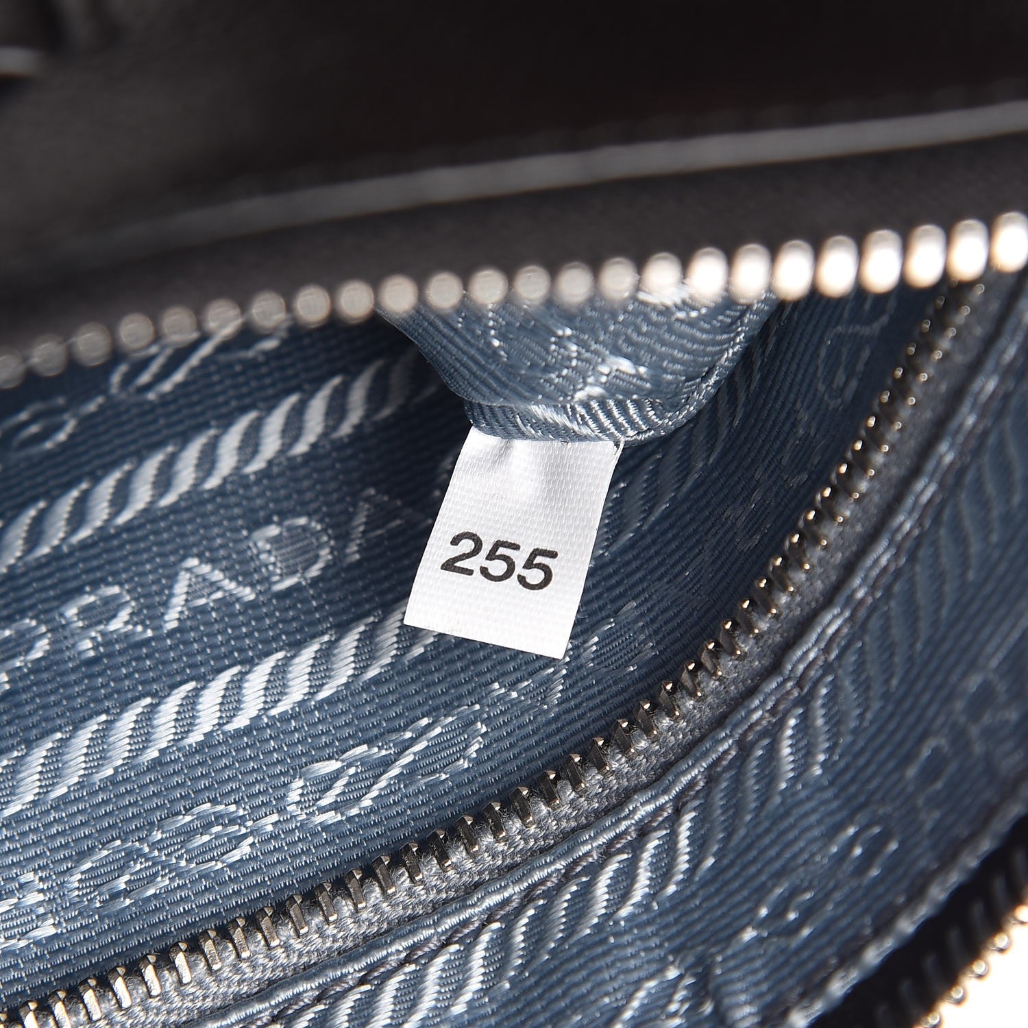 Prada Glace Calf Etiquette Clutch Black Astrale 8 of 10