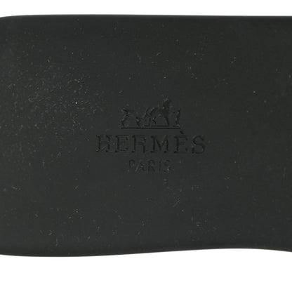 Hermes Rubber Aloha Sandals 40 Black 7 of 8