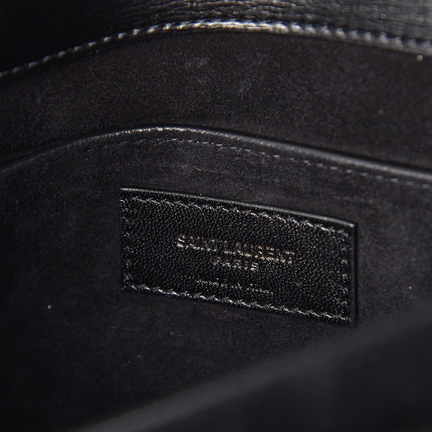 Saint Laurent Calfskin Large Monogram Sunset Black 6 of 9