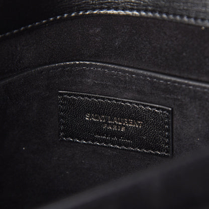 Saint Laurent Calfskin Large Monogram Sunset Black 6 of 9