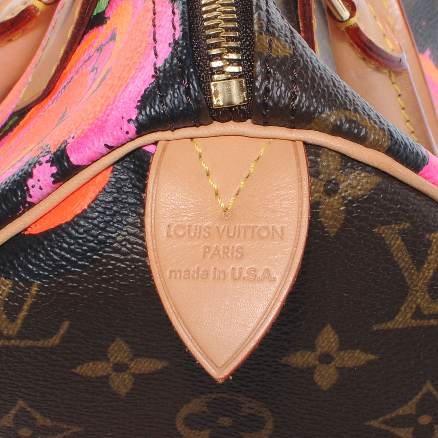 Louis Vuitton Monogram Roses Speedy 30 5 of 8
