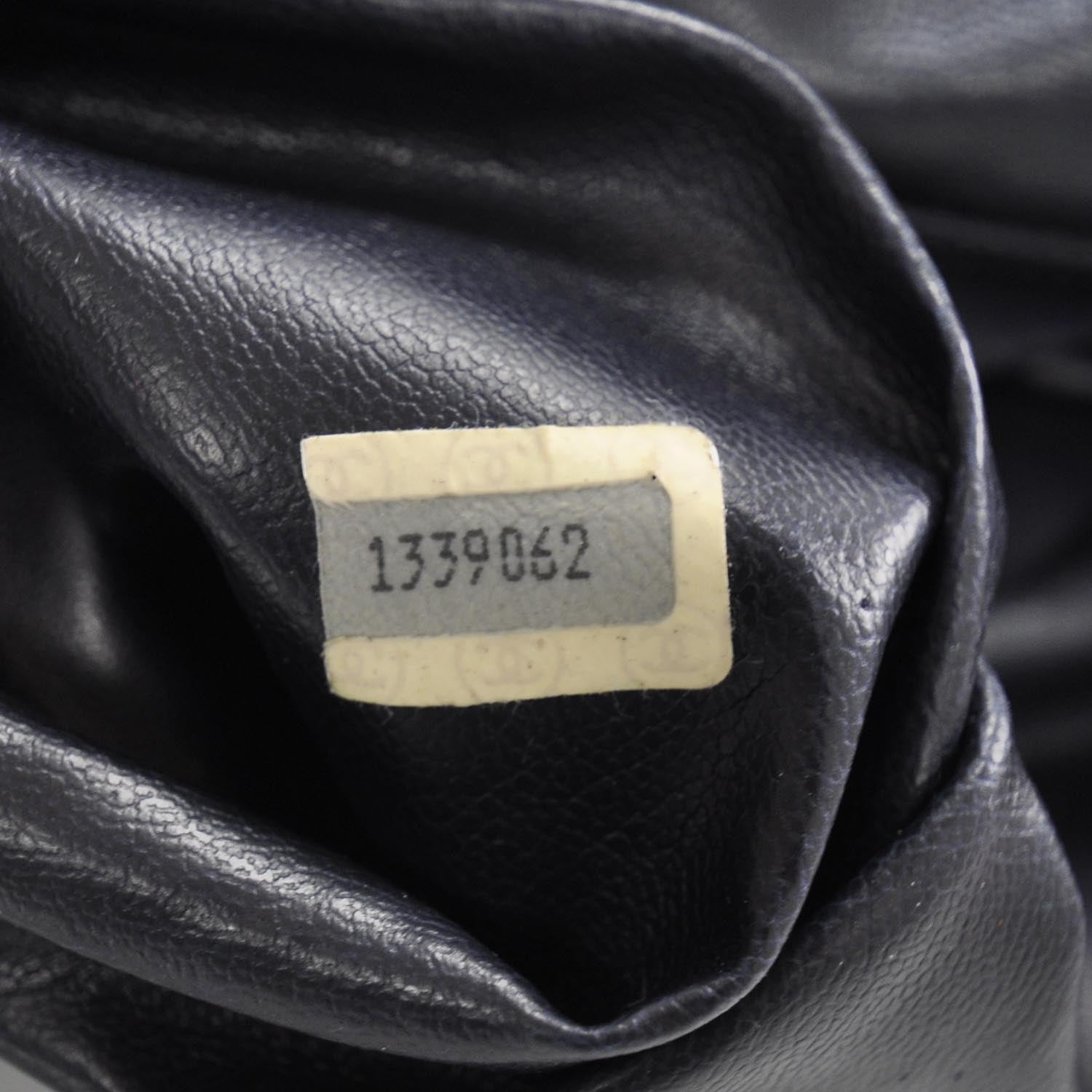 Chanel Lambskin Quilted Shoulder Bag Navy Blue 9 of 9