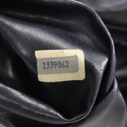 Chanel Lambskin Quilted Shoulder Bag Navy Blue 9 of 9