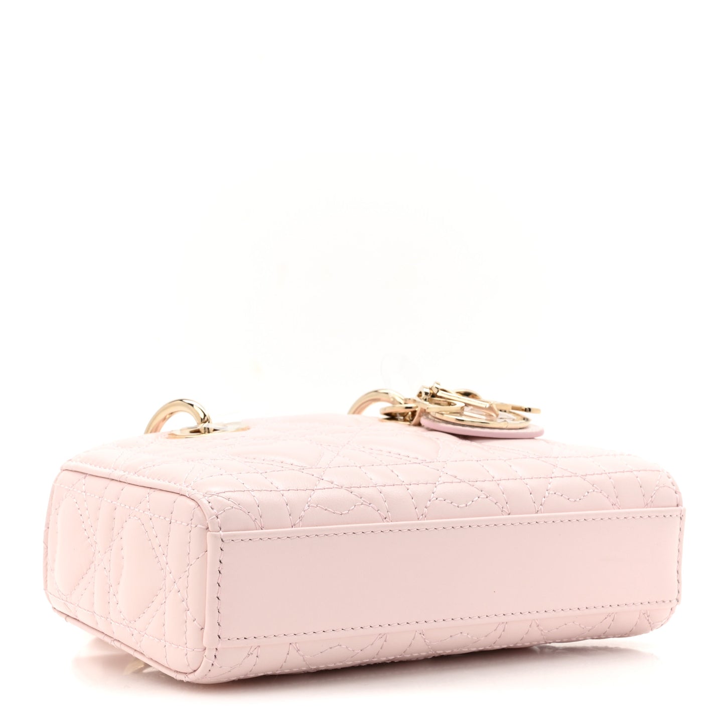 Lambskin Cannage Dioramour Micro Lady D-Joy Pale Pink
