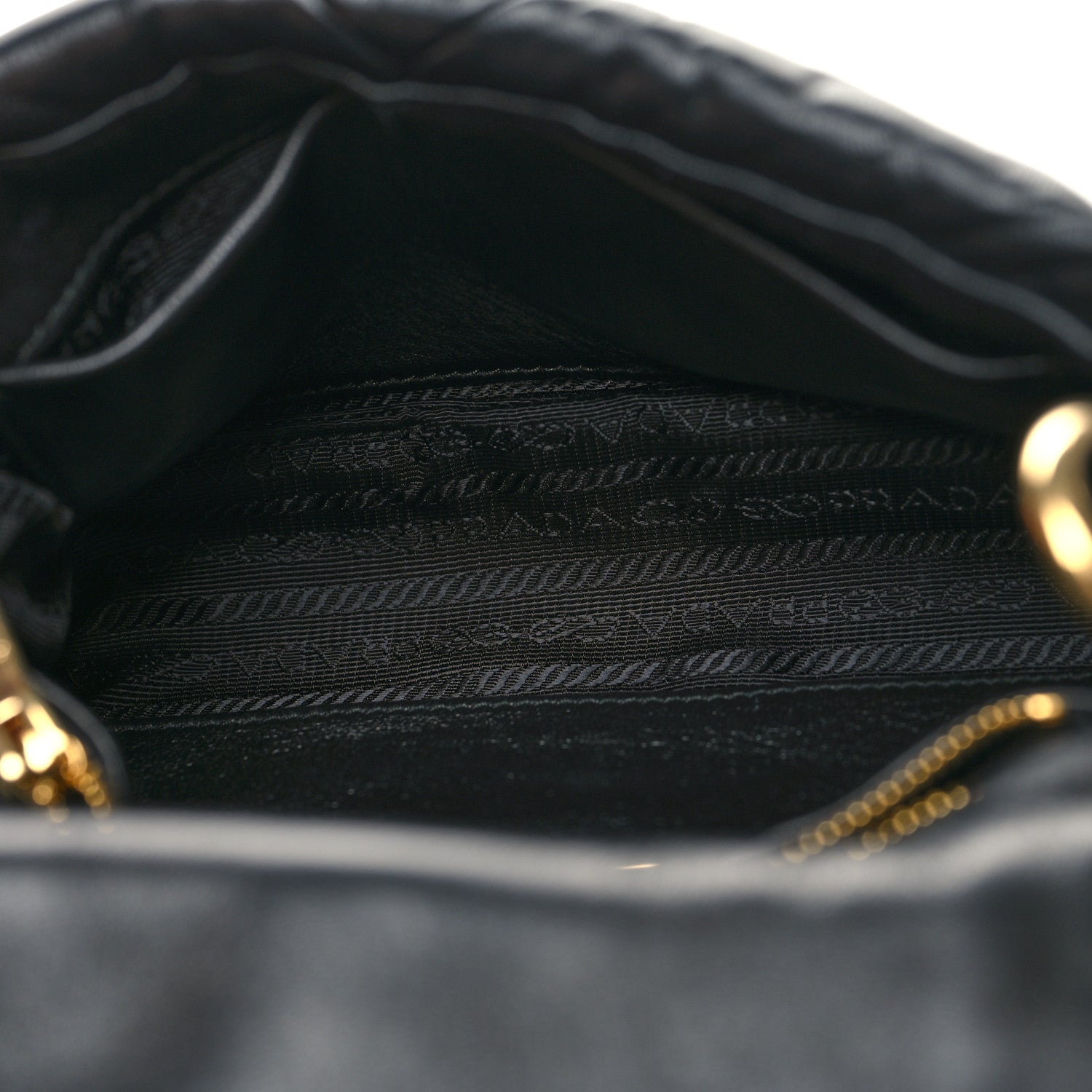 Prada Nappa Metal Quilted Small Patchwork System Flap Bag Black 5 of 9