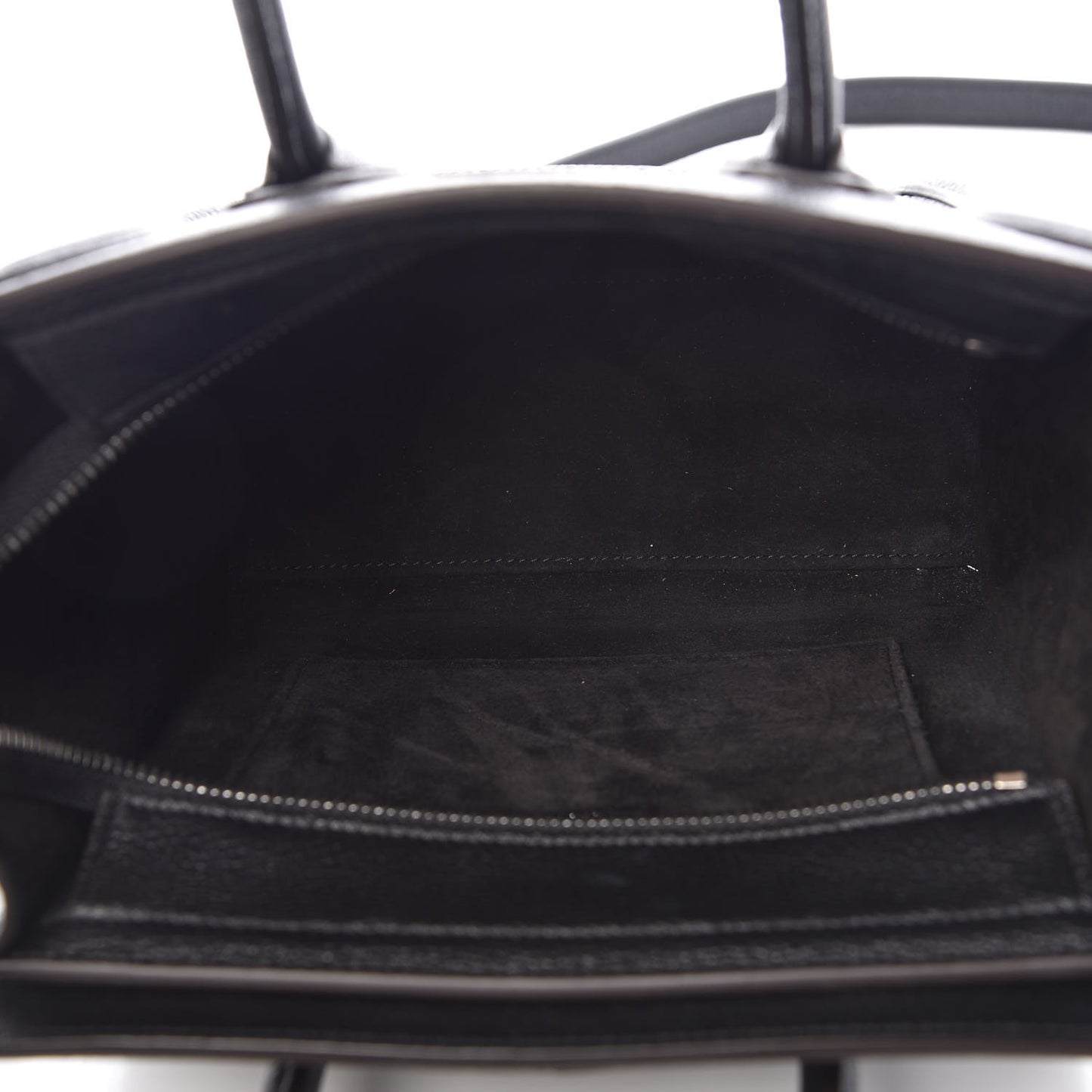 Drummed Calfskin Nano Luggage Black