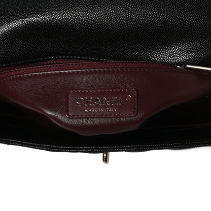Chanel Caviar Quilted Small Coco Handle Flap Black 6 of 12