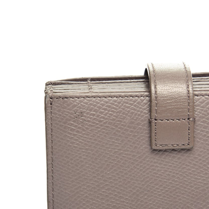 Celine Grained Shiny Calfskin Accordion Card Holder Pebble 9 of 9