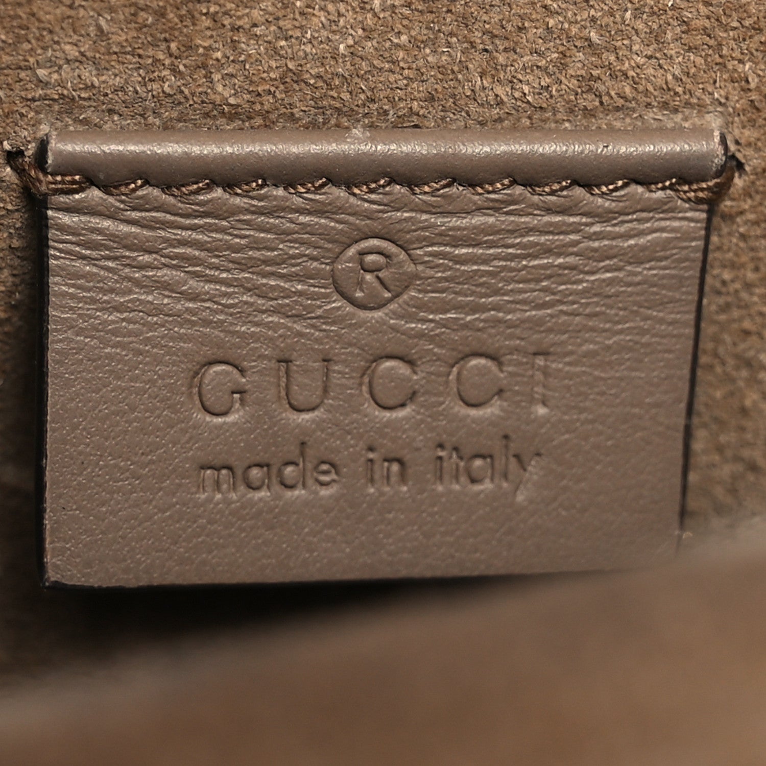 Gucci GG Supreme Monogram Suede Crystal Small Dionysus Shoulder Bag Beige Ebony Taupe 5 of 13