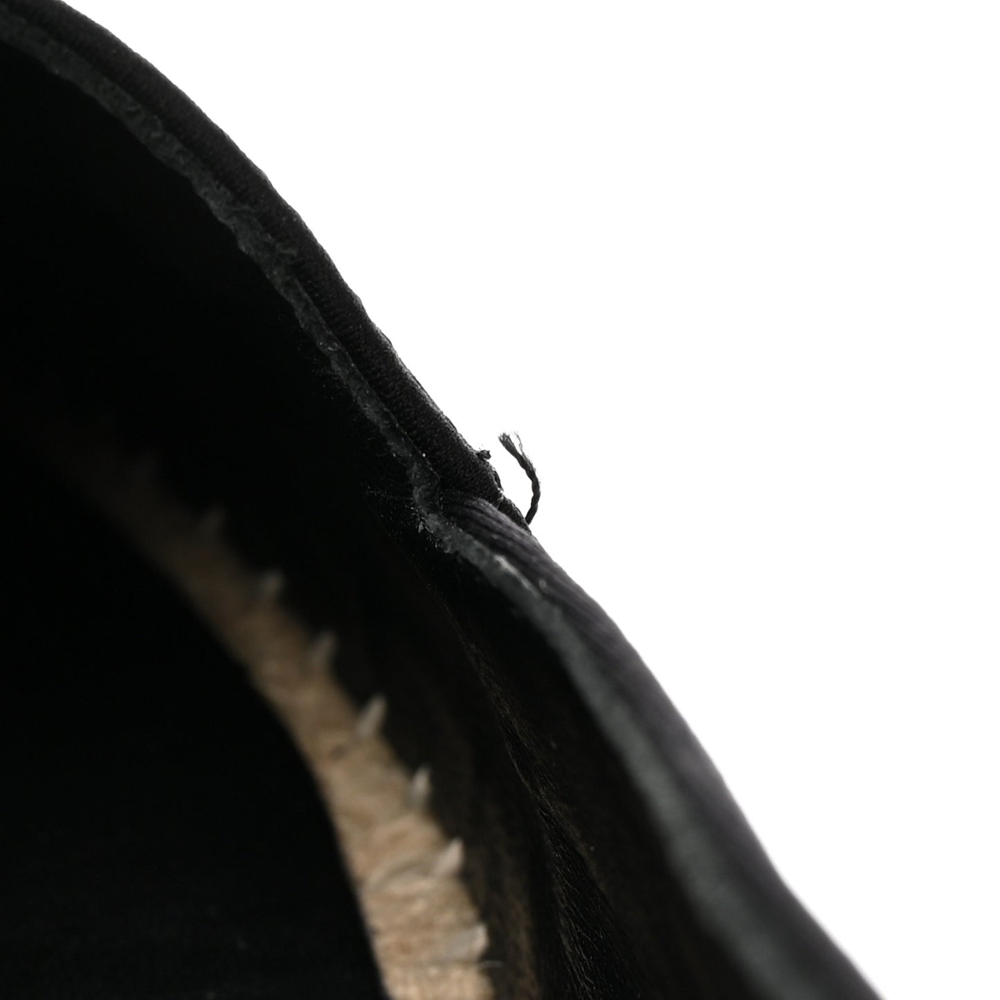 Neoprene Patent Calfskin Pearl CC Espadrilles 36 Black White