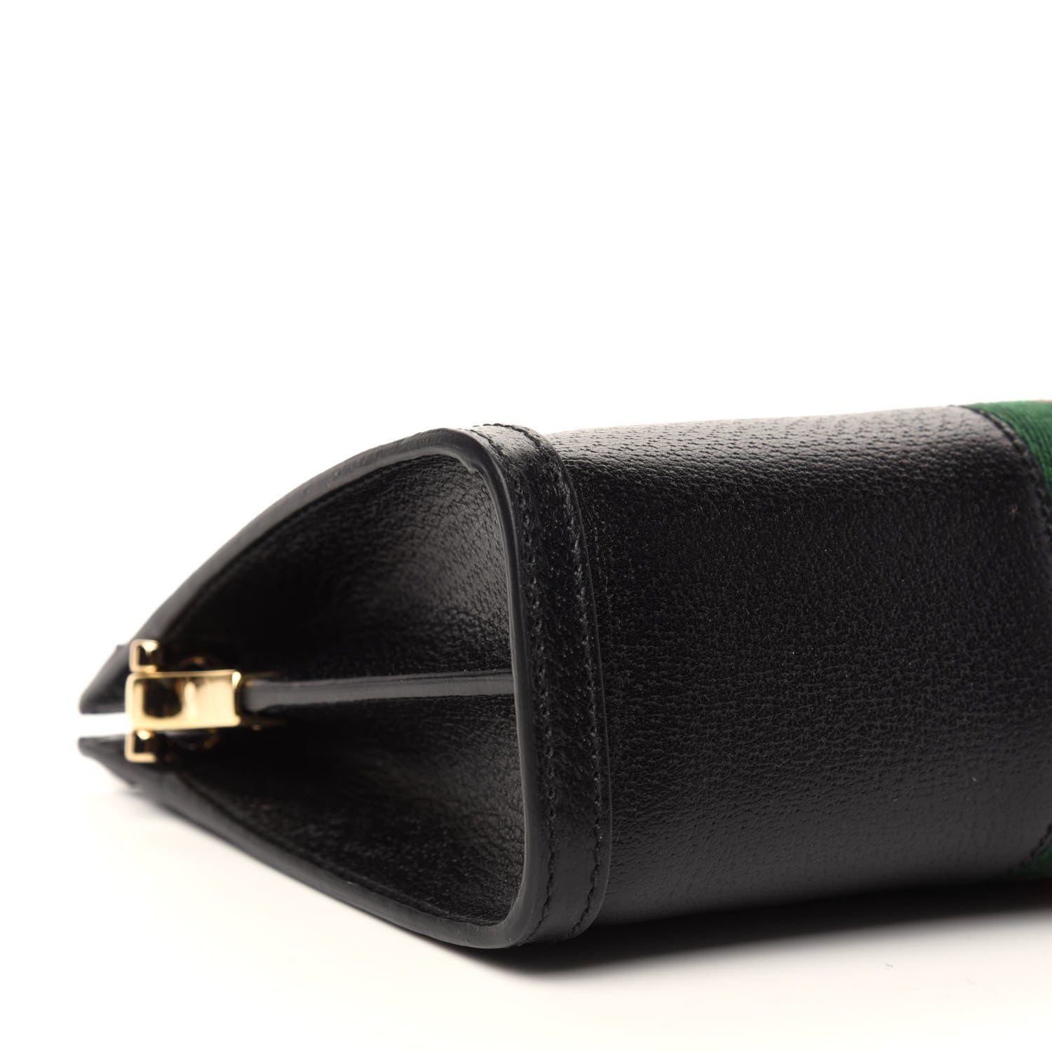 Gucci Calfskin GG Web Small Ophidia Chain Shoulder Bag Black 6 of 10