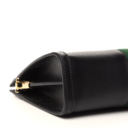 Gucci Calfskin GG Web Small Ophidia Chain Shoulder Bag Black 6 of 10