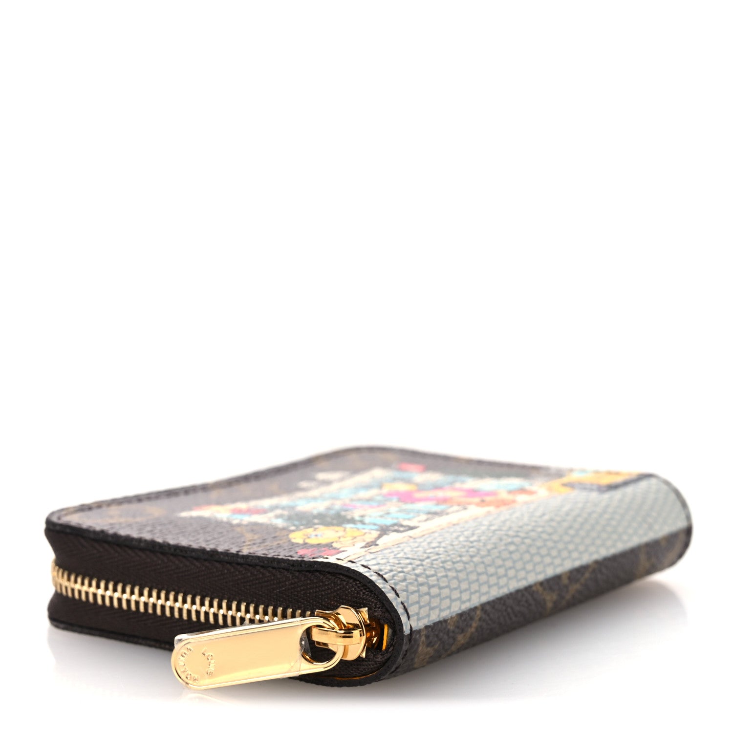 Louis Vuitton Monogram 2022 Christmas Animation New York Soho Zippy Coin Purse Yellow 4 of 8