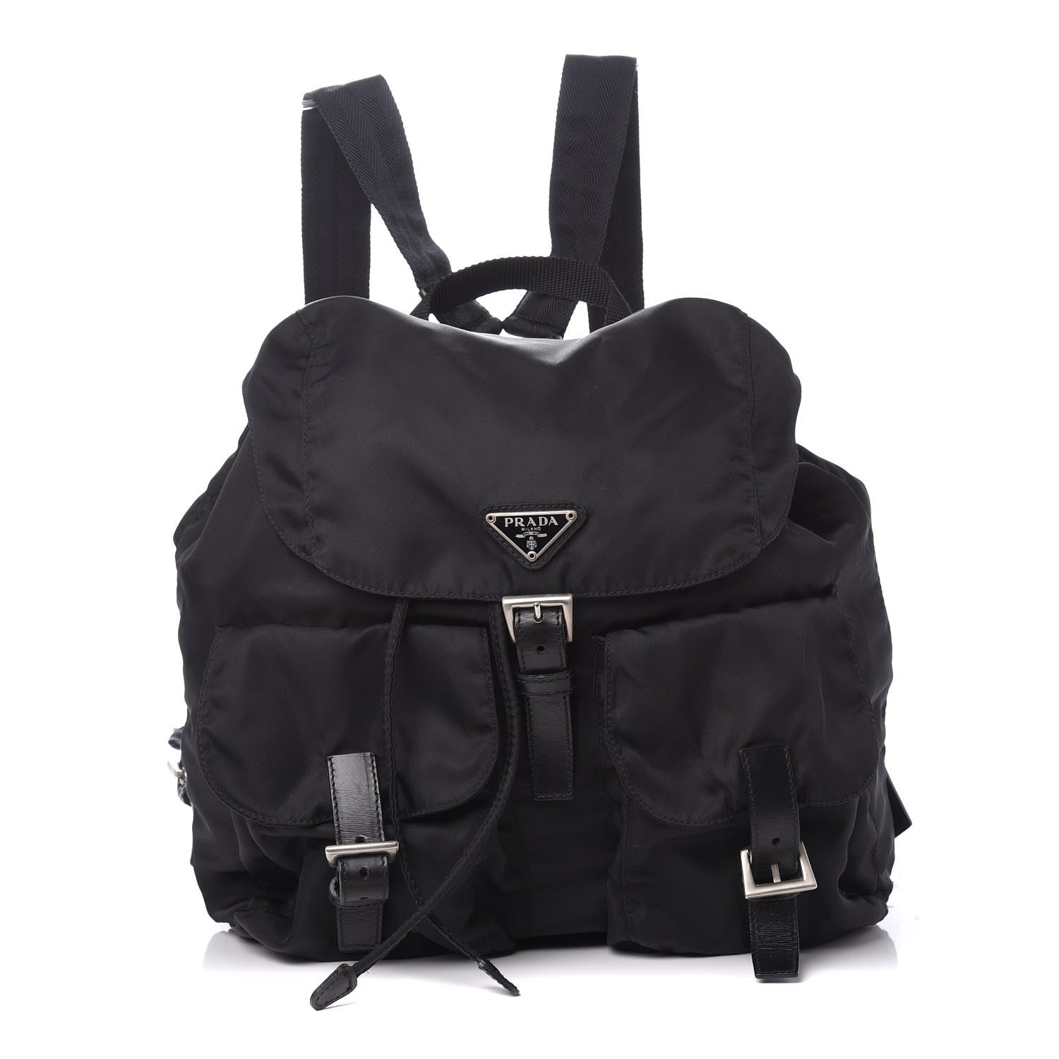 Prada Nylon Vela Medium Backpack Black 1 of 10