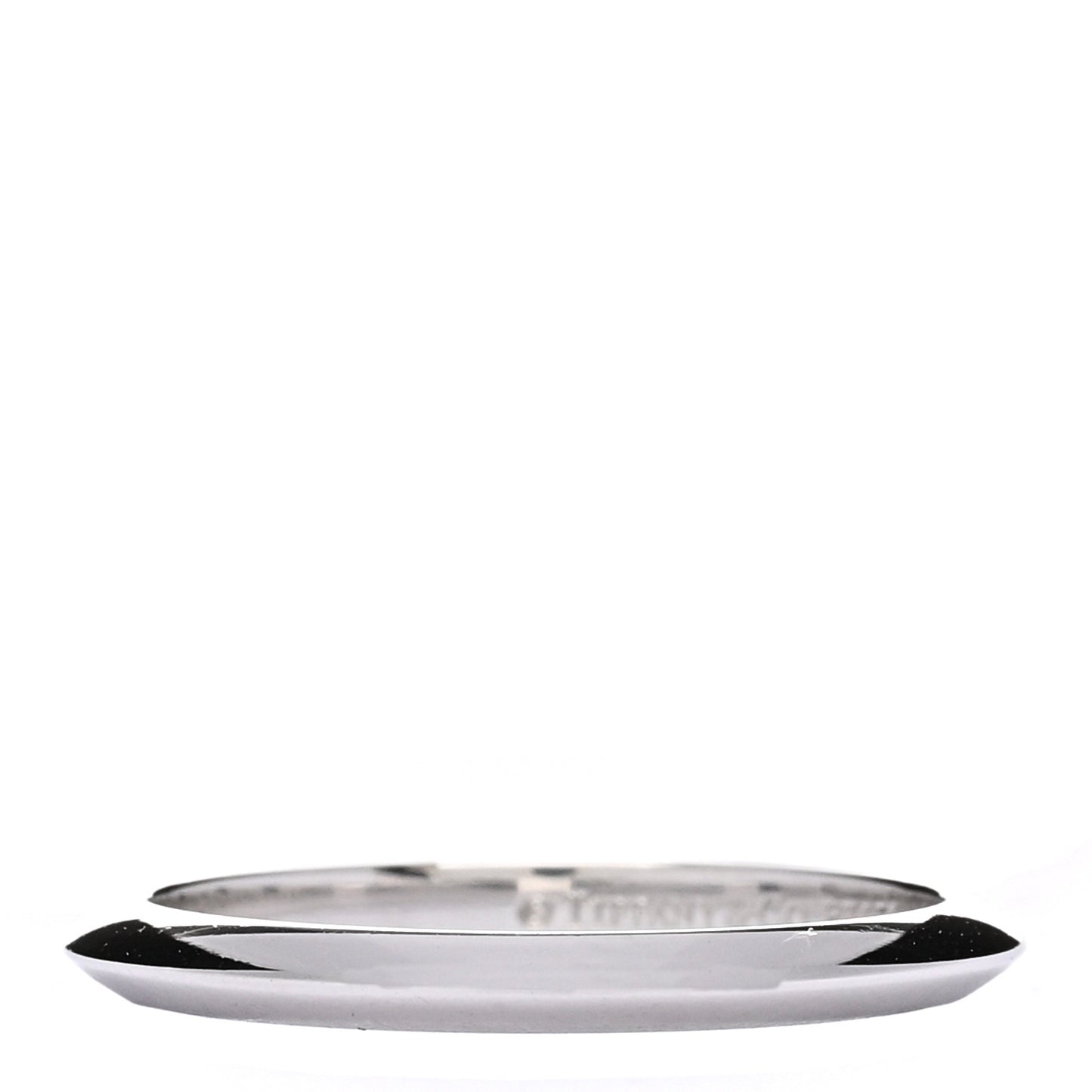 Platinum 2mm Knife Edge Wedding Band Ring 48 4.5