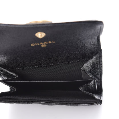 Chanel Caviar Quilted Boy Flap Card Holder Black 5 of 9