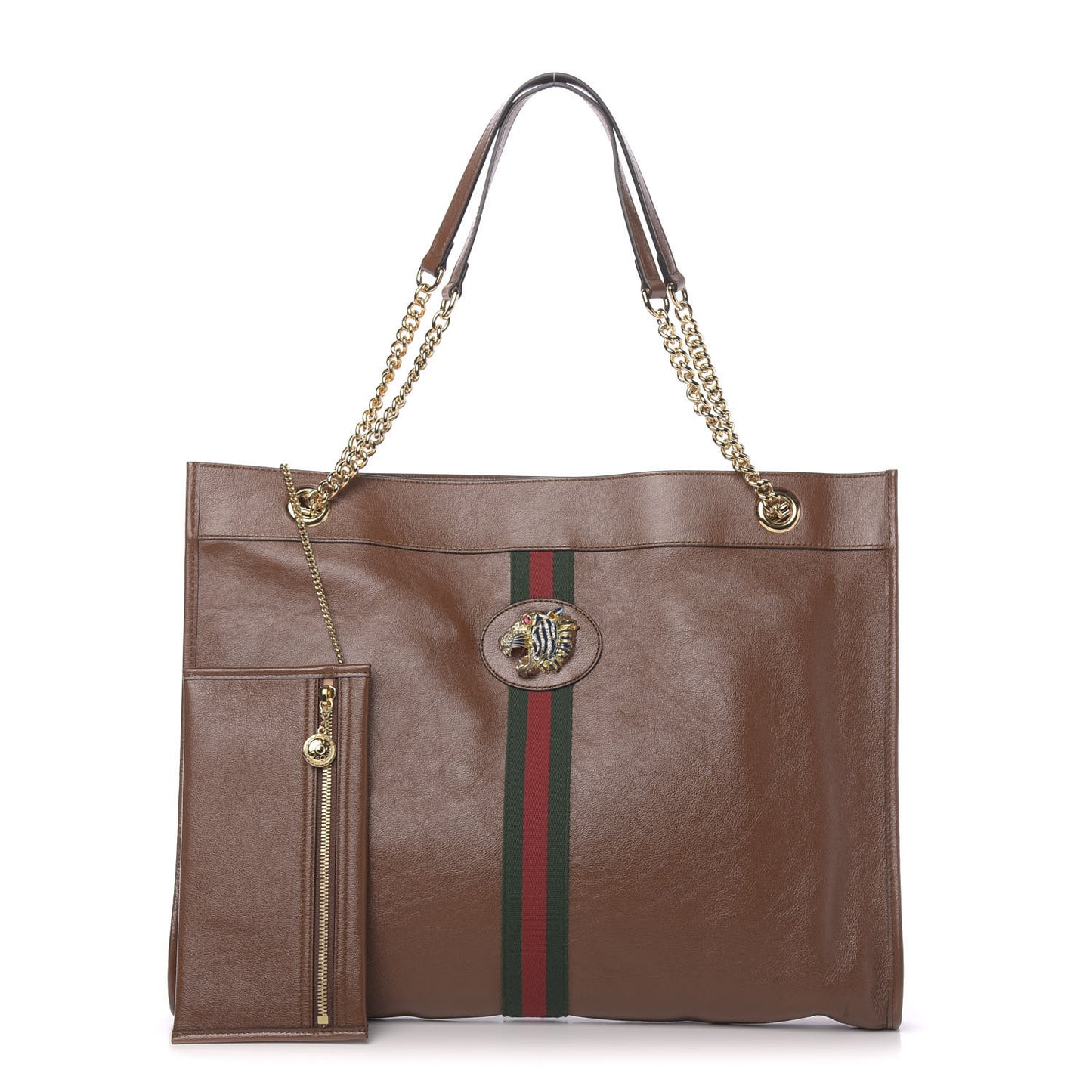 Calfskin Large Rajah Chain Tote Cuir