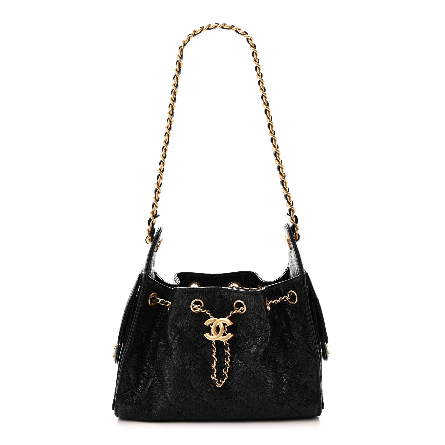 Chanel Caviar Quilted Mini Chanel 25 Handbag Black 1 of 10