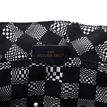 Louis Vuitton Cotton Damier Distorted Reversible Bucket Hat Black 8 of 9