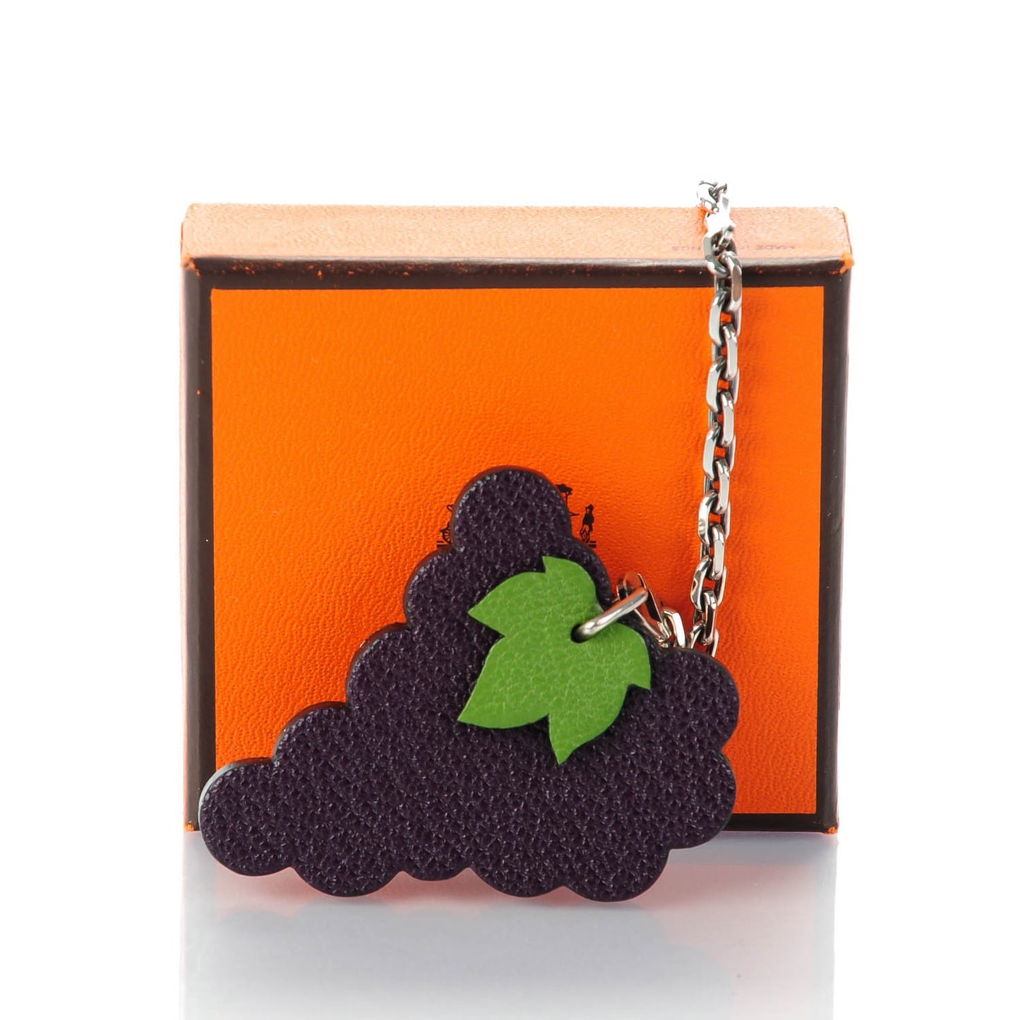 Chevre Mysore Grape Key Chain Bag Charm Raisin