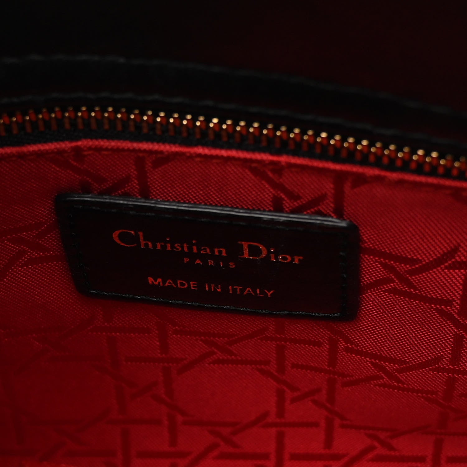 Christian Dior CHRISTIAN DIOR Lambskin Cannage Small My ABCDior Lady Dior Black 6 of 9
