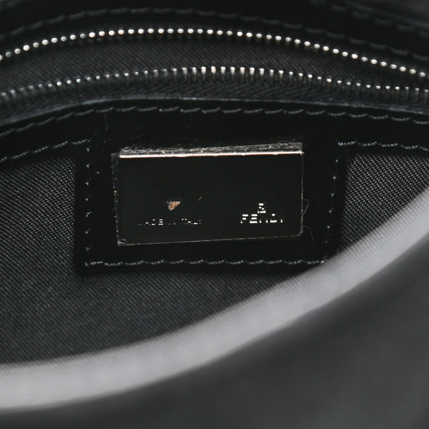Fendi Suede Studded Hobo Black 6 of 10