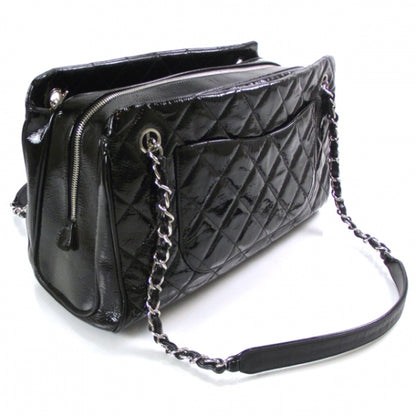 Chanel Patent Quilted Tote Black 3 of 12