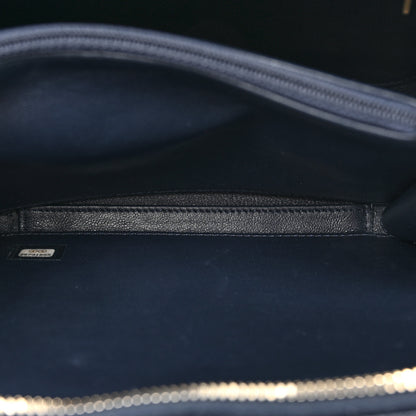 Chanel Caviar Quilted Medium CC Filigree Vanity Case Navy 7 of 12