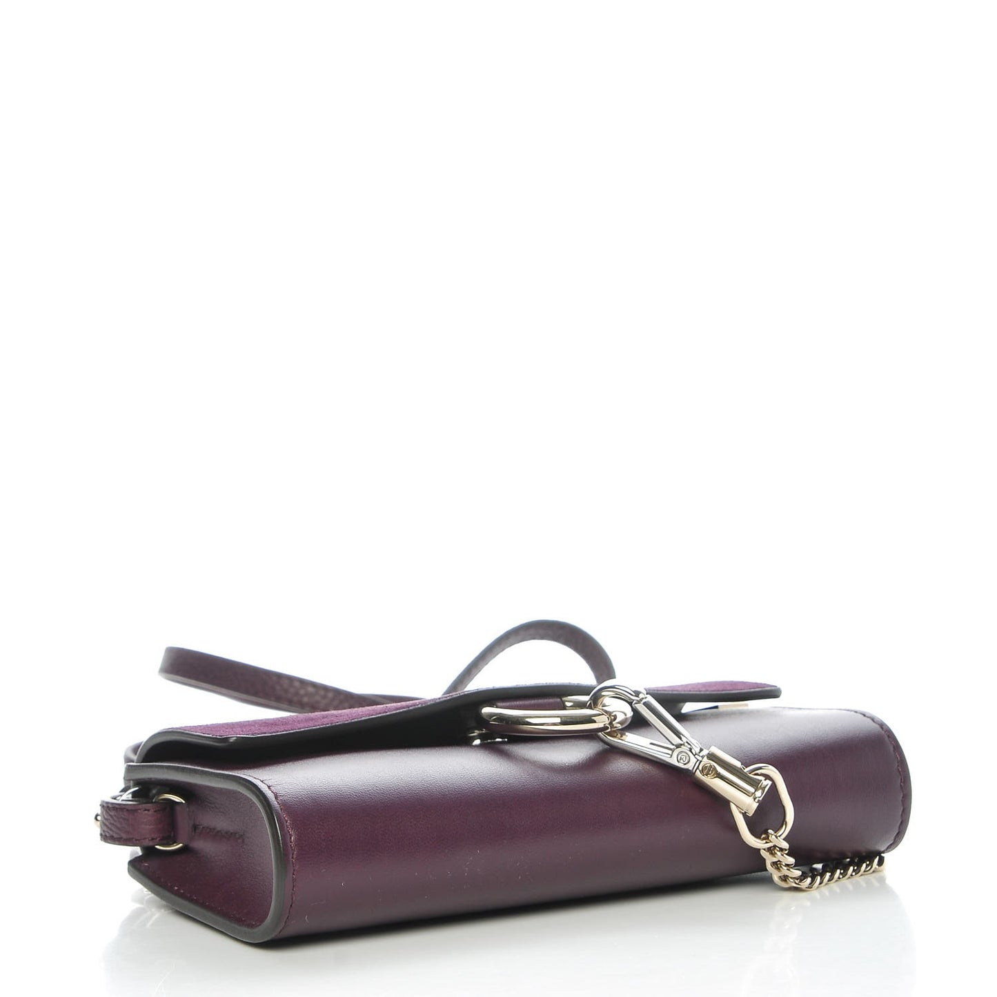 Suede Calfskin Mini Faye Shoulder Bag Intense Violine