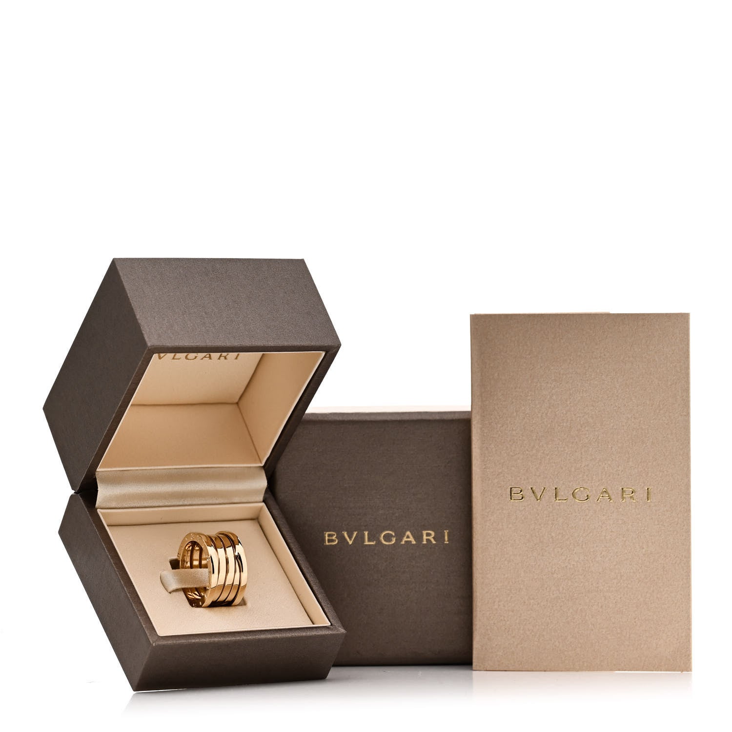 Bulgari 18K Yellow Gold B.Zero1 Four-Band Ring 52 6 6 of 6