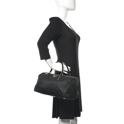 Prada Tessuto Nylon Vernice Bauletto Black 2 of 8