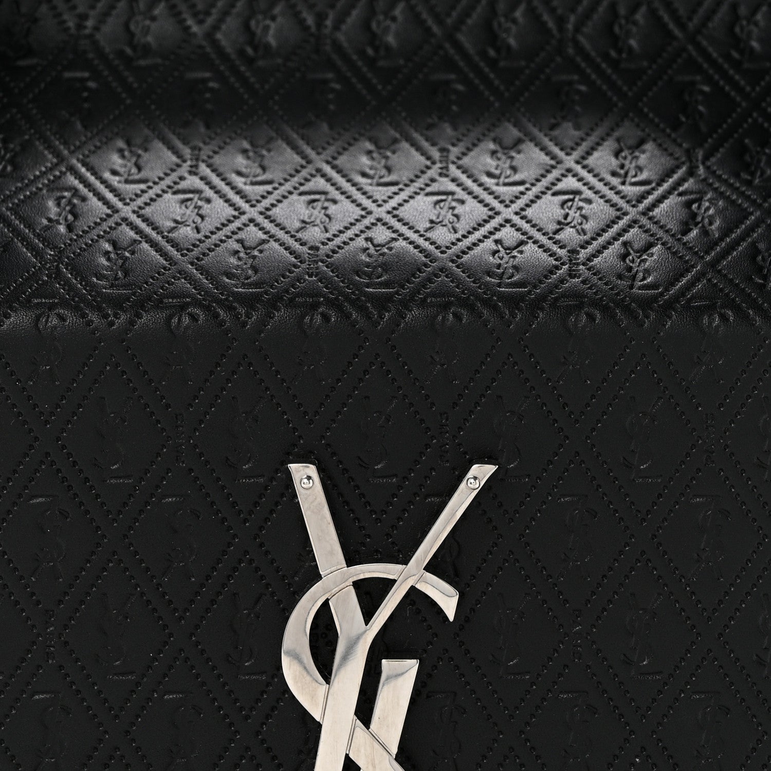 Saint Laurent Calfskin Monogram Take Away Box Black 8 of 15
