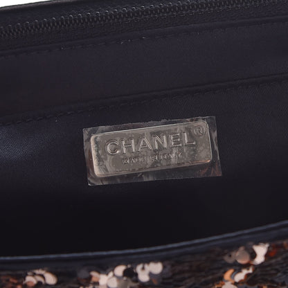 Chanel Sequin Medium Single Flap Bronze Black 6 of 7