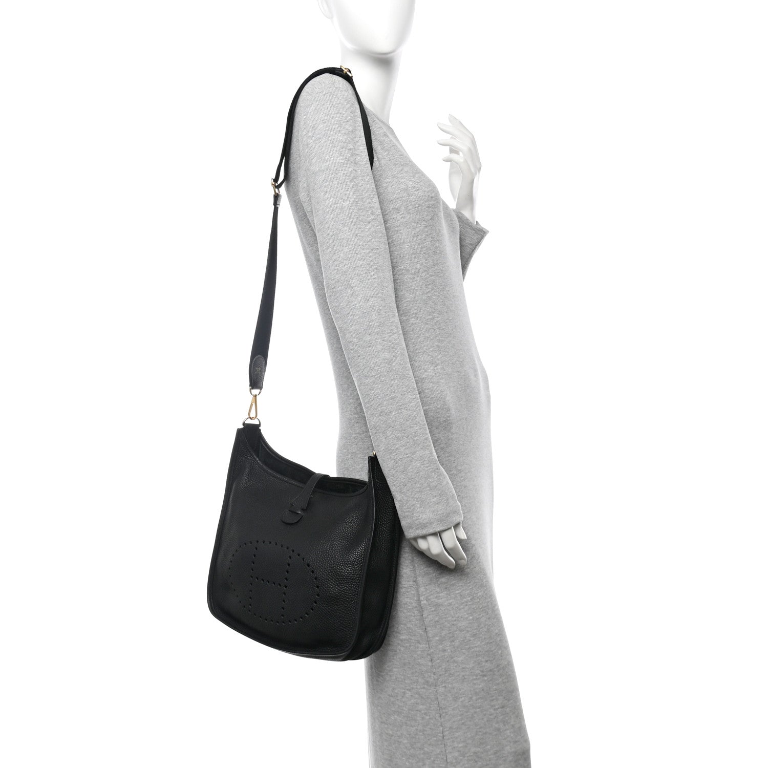 Hermes Taurillon Clemence Evelyne III PM Black 2 of 11