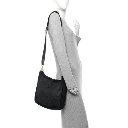 Hermes Taurillon Clemence Evelyne III PM Black 2 of 11