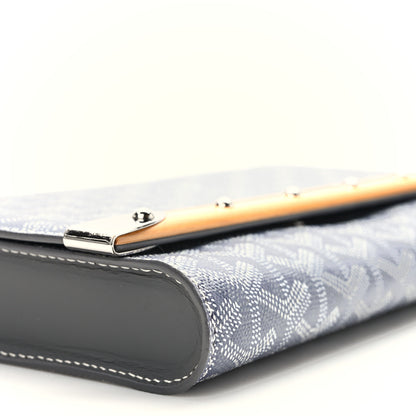 Goyard Goyardine Monte Carlo Bois Clutch With Strap Gray 9 of 10